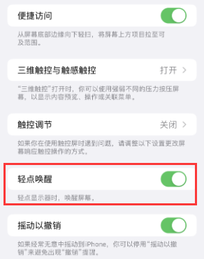 淮南苹果授权维修站分享iPhone轻点无法唤醒怎么办 