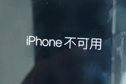 淮南苹果服务网点分享锁屏界面显示“iPhone 不可用”如何解决 