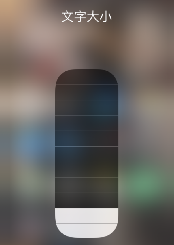 淮南苹果手机维修分享小技巧：在 iPhone 控制中心快速调节字体大小 